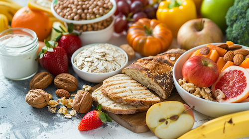 Lebensmittel, die zu einem gesunden Lebensstil beitragen und damit eine Hypertonie verhüten.